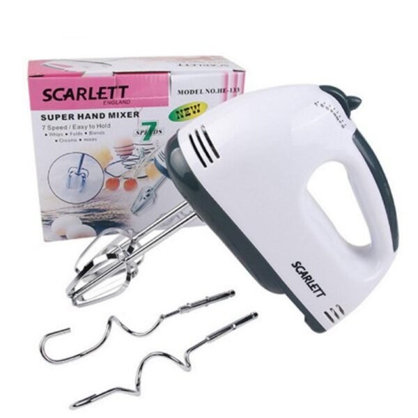 Scarlett Electric Hand Mixer 180W – 7 Speed Control Small Handheld Mixer