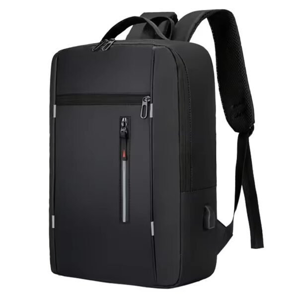 4PCS Combo Pack Men's Casual Waterproof Laptop Backpack Set College & Computer Bag - Black