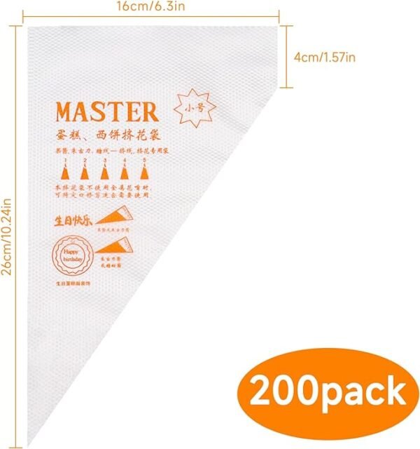 20 Pc's plastic display piping bag cake cream sorting - Great Value - Upscaled Quality