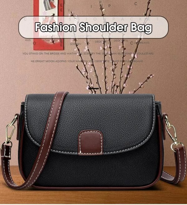 PU Leather Waterproof  Handbag for Women – Small Crossbody, Shoulder Bag with Zipper Pockets