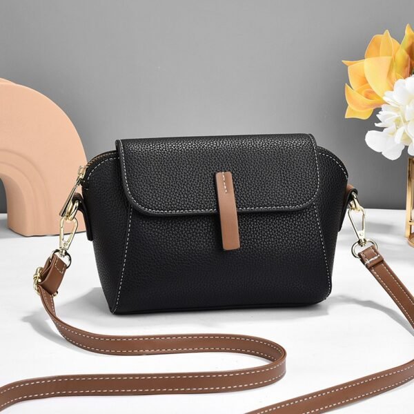 Women's Compact PU Leather Shoulder Bag – Adjustable Strap, Multi-Pocket Design, Fashionable & Waterproof Crossbody Belt Bag