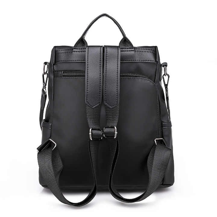 Women’s Waterproof Anti-Theft Nylon Backpack – Multi-Style Travel, Daily & College Bag (Black)