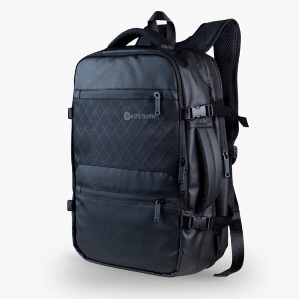 Premium 17" Travel Backpack for Men & Women Bag - USB Port, Water Resistant, Air Cushion Straps