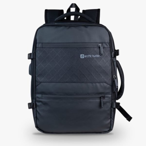 Premium 17" Travel Backpack for Men & Women Bag - USB Port, Water Resistant, Air Cushion Straps