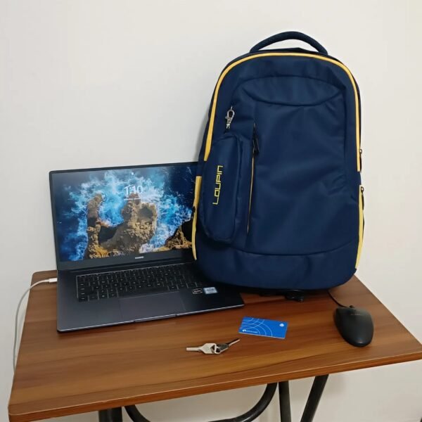Large Capacity 3-Layer Laptop Backpack with Extra Mini Bag | 18" x 12" Durable Nylon & Microfiber School, College & Office Bags