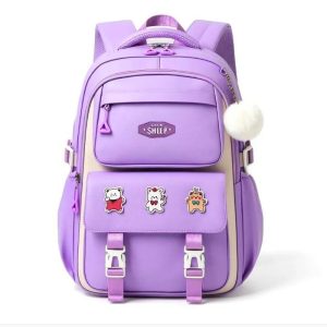 Kids Lightweight School Backpack – Oxford Book Bag for Children, Large Capacity with Spine Protection