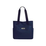 Women’s Nice Coat Leather Shoulder Handbag – Large Capacity Fashion Tote Bag (Blue)