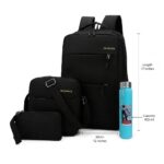 3PCS Laptop Anti-Theft BackPack with Water Bottle