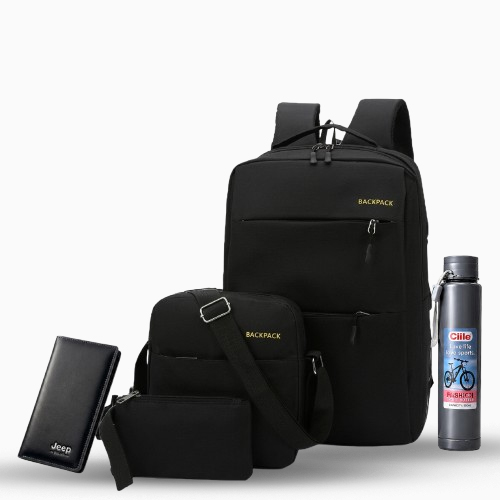 5PCS Laptop Anti-Theft USB-Compatible BackPack