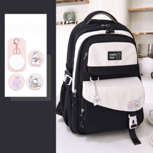 Lightweight Korean Style Kids School Backpack-BLACK